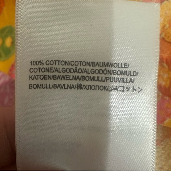 Farm Rio Macaw Bloom Matching Set Shirt Pants Yellow Pink Floral Animal Print - Picture 14 of 14